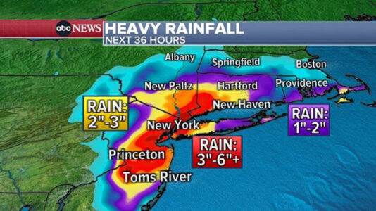 New York City faces major flooding as heavy rain inundates region
