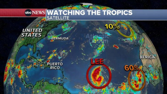 Tropical Storm Lee: Projected path, maps and hurricane tracker