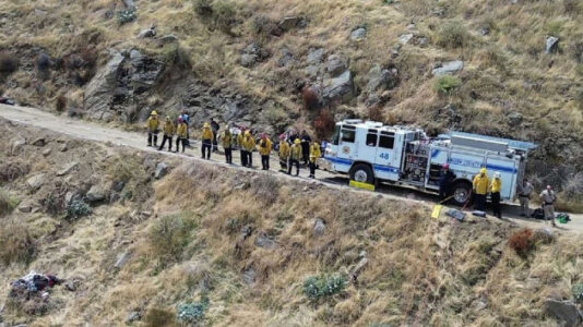 Driver survives 100-foot plunge off cliff, five days trapped in truck