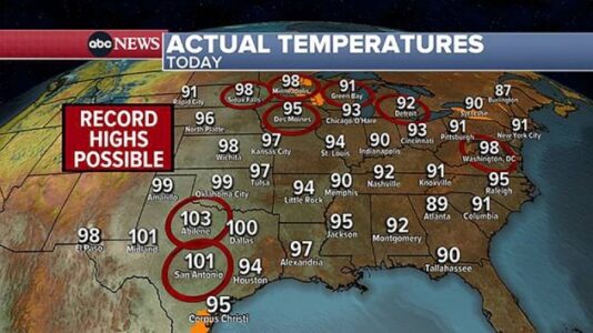 These US regions will experience scorching temperatures on Labor Day