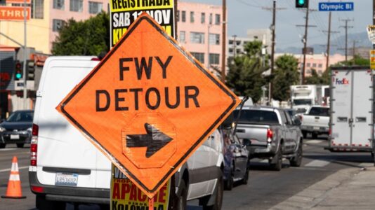 Los Angeles freeway fire being investigated as arson: Governor