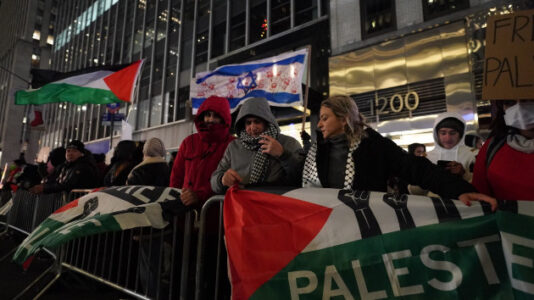Several arrested during pro-Palestinian demonstration near Rockefeller Center tree lighting