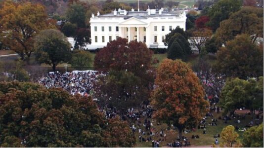 Thousands of protesters gather in DC to call for a cease-fire in Gaza