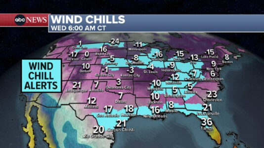 Winter storm: More snow forecast as millions under wind chill alerts