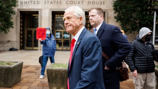 Ex-Trump adviser Peter Navarro asks court to let him remain free while appealing his contempt conviction