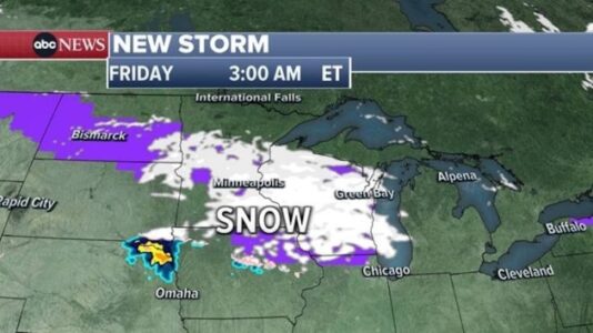 Spring begins with snow heading toward Midwest, flash flooding threatening Northeast