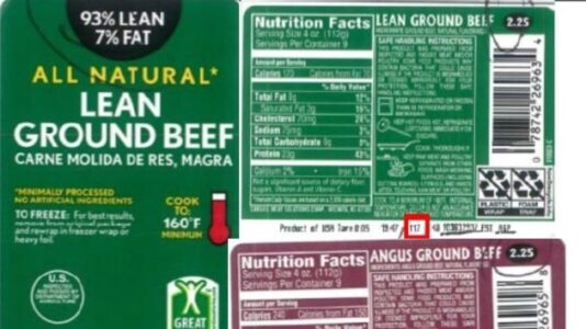 More than 16K pounds of ground beef sold at Walmart recalled for potential E. coli contamination