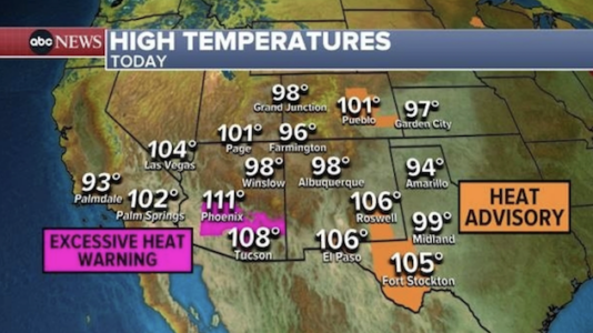 Heat dome brings potentially historic temperatures to most of the nation