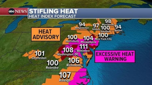 East Coast braces for record heat wave: Latest forecast