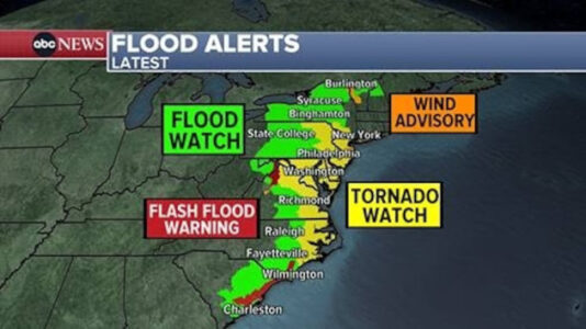 Debby live updates: Flash flooding, tornadoes target DC, Mid-Atlantic, Northeast