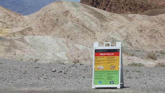 Man dies of heat exposure after crashing car off embankment in Death Valley National Park