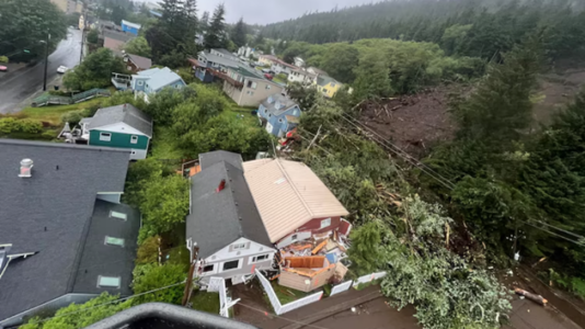 1 dead as landslide sweeps across roads, into homes in Alaska, officials say