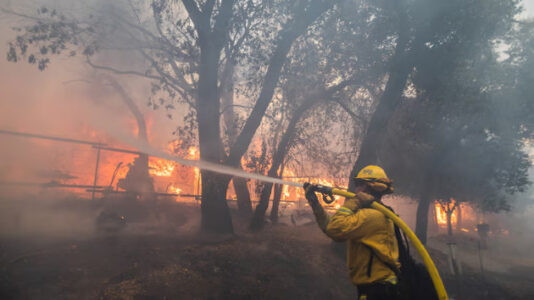 3 massive Los Angeles-area wildfires have scorched more than 100,000 acres in a week