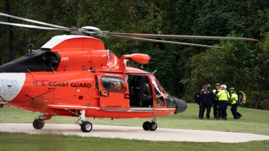 Coast Guard pilot describes ‘insane’ rescue of man floating on cooler in Gulf after Hurricane Milton