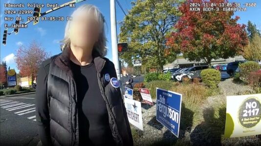 82-year-old Washington woman arrested for a suspected hate crime after allegedly assaulting Trump supporters