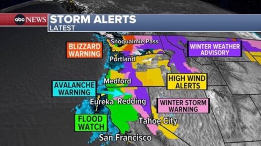 Bomb cyclone impacts West Coast, 2 dead in Washington state