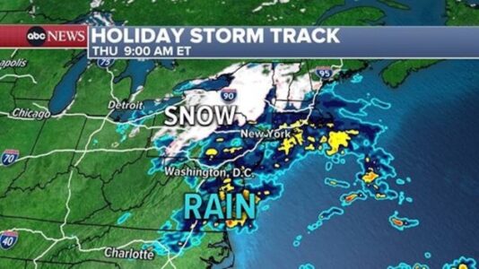 Thanksgiving week forecast: Where snow, rain is heading in the US