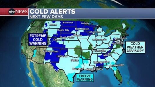 Trump’s inauguration to be most frigid since 1985, with coldest air in 2 years moving into Northeast