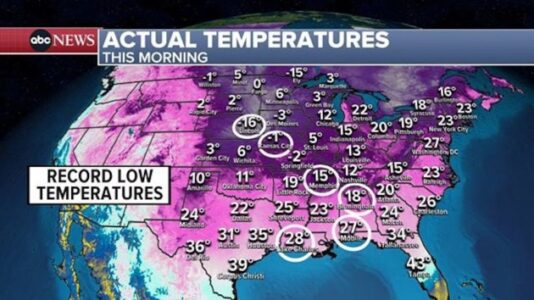 Record-breaking Arctic blast to end, warmup finally on the way