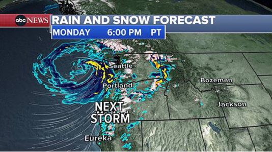 More rain on the way after flash flooding slams Pacific Northwest