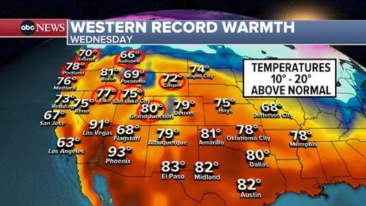 Record-breaking heat in the West, flooding forecast for the Gulf Coast