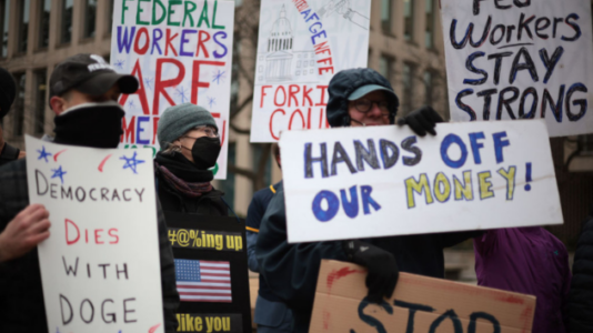 Judge to consider blocking mass firings of government employees after 20 states sue