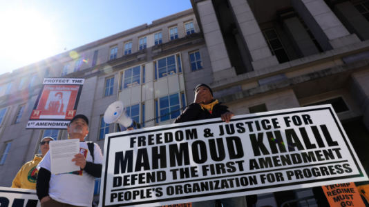 Judge gives Trump administration 24 hours to provide evidence of Mahmoud Khalil’s removability