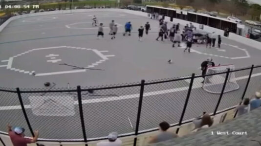 ‘Complete chaos’: 3 adults charged after brawl breaks out during youth hockey game