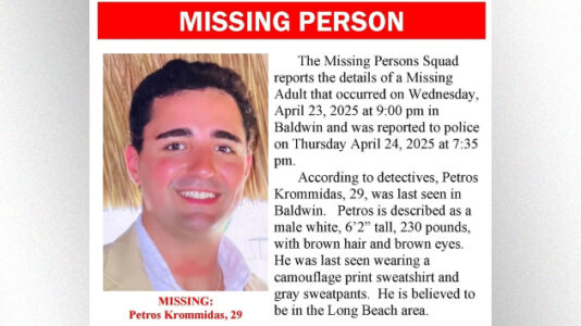 New York county legislature candidate reported missing for almost a week