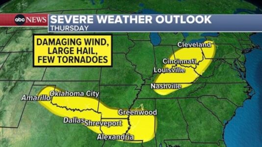 Hundreds of flights canceled amid severe weather, flash flooding threats