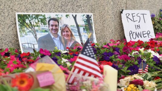 Family, friends, leaders pay final respects to slain Minnesota legislator and husband