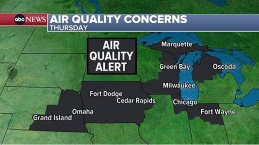 Canadian wildfire smoke continues to worsen air quality in several US states