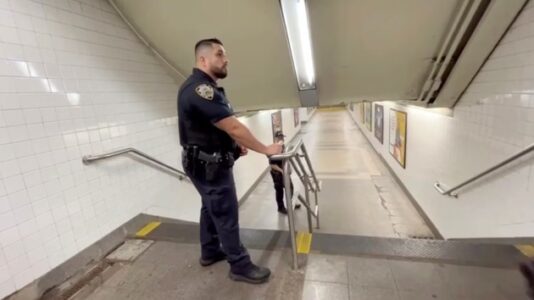 NYPD searching for person who left newborn girl at subway station