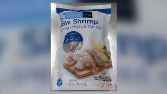 FDA issues recall for frozen shrimp that may be contaminated with cesium-137