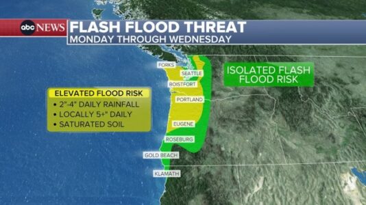 Atmospheric river delivers days of heavy rain to Pacific Northwest