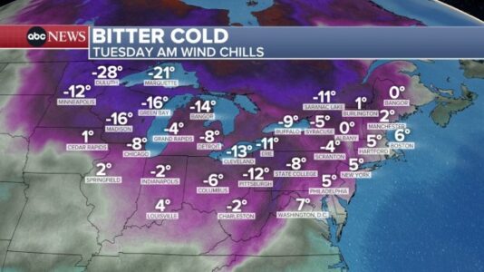 Brutal, life-threatening cold invades Midwest and Northeast: Latest