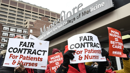 Largest nursing strike in New York City history begins amid stalled contract negotiations