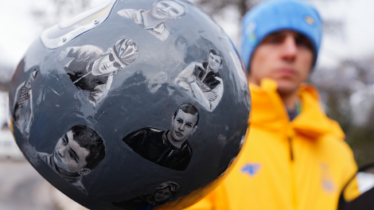 Star Ukrainian athlete disqualified from Winter Olympics for refusing to remove war tribute helmet