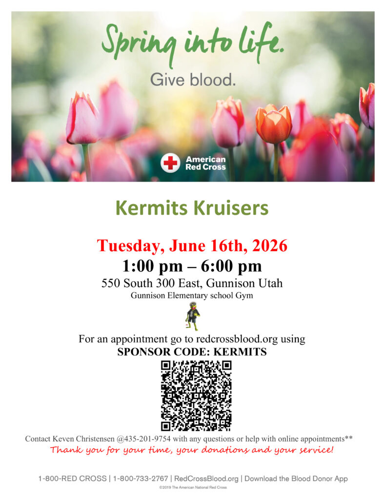 Kermits Kruisers Blood Drive in June